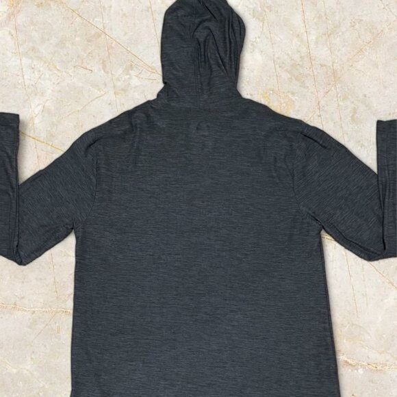 Rugby University Stretch Men’s Black Long Sleeve Hooded Size M - Picture 6 of 8